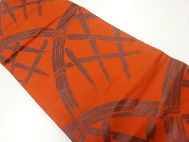 JAPANESE NAGOYA OBI / WOVEN FENCE PATTERN
